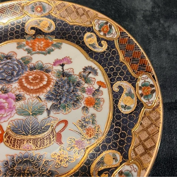 Andrea Decorative Plate with Gold Floral Accents - Picture 3 of 10